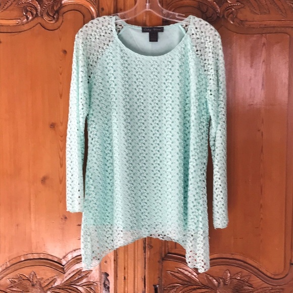 City View Tops - City View Mint Green Top